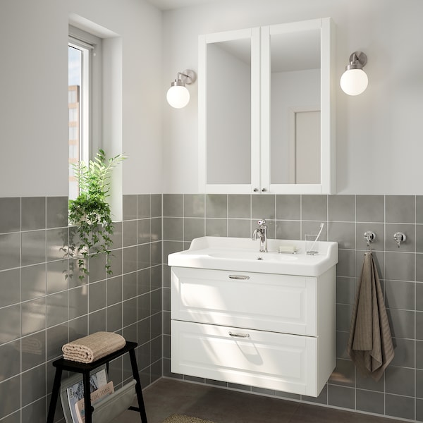Godmorgon Rattviken Bathroom Furniture Set Of 4 Kasjon White Hamnskar Tap Ikea