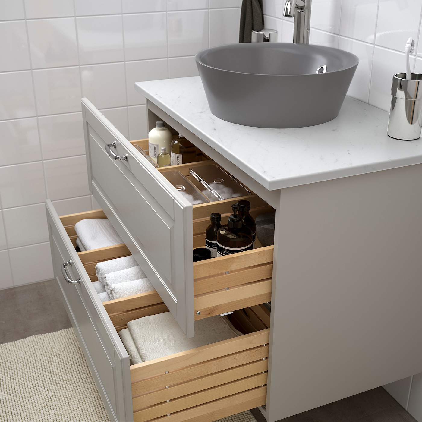 Godmorgon Tolken Kattevik Wsh Stnd W Countertop 40 Wash Basin