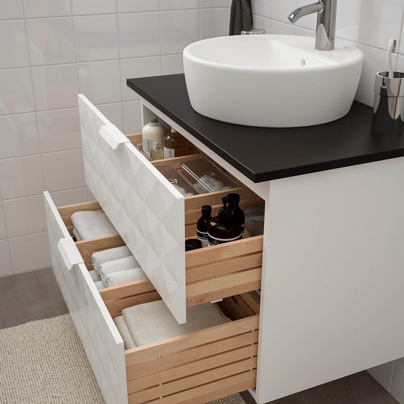 Godmorgon Tolken Tornviken Wsh Stnd W Countertop 45 Wsh Basin