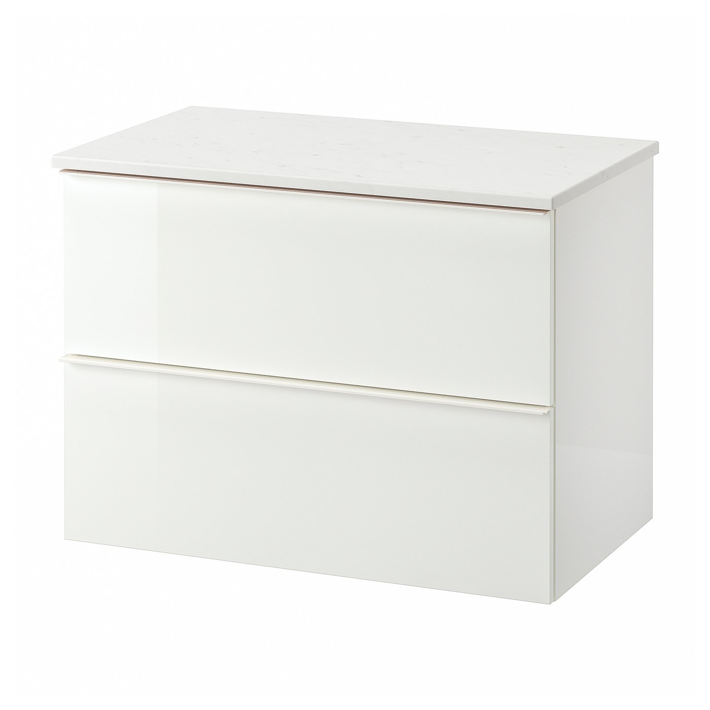 sense white high gloss bedside table with led light