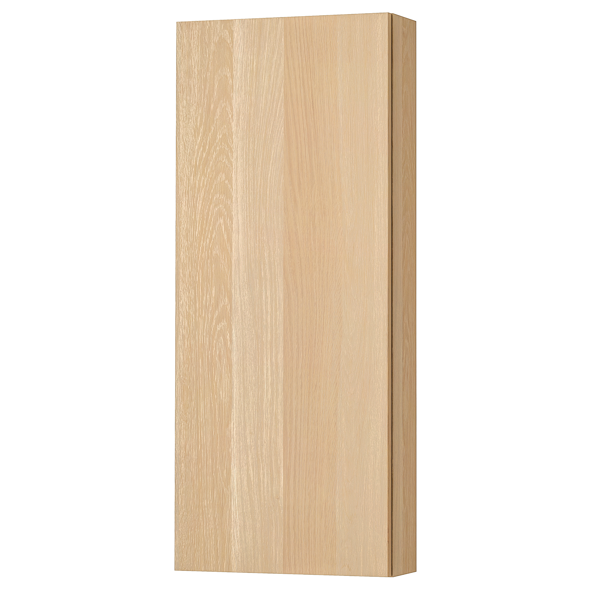 GODMORGON Wall cabinet with 1 door, white stained oak ...