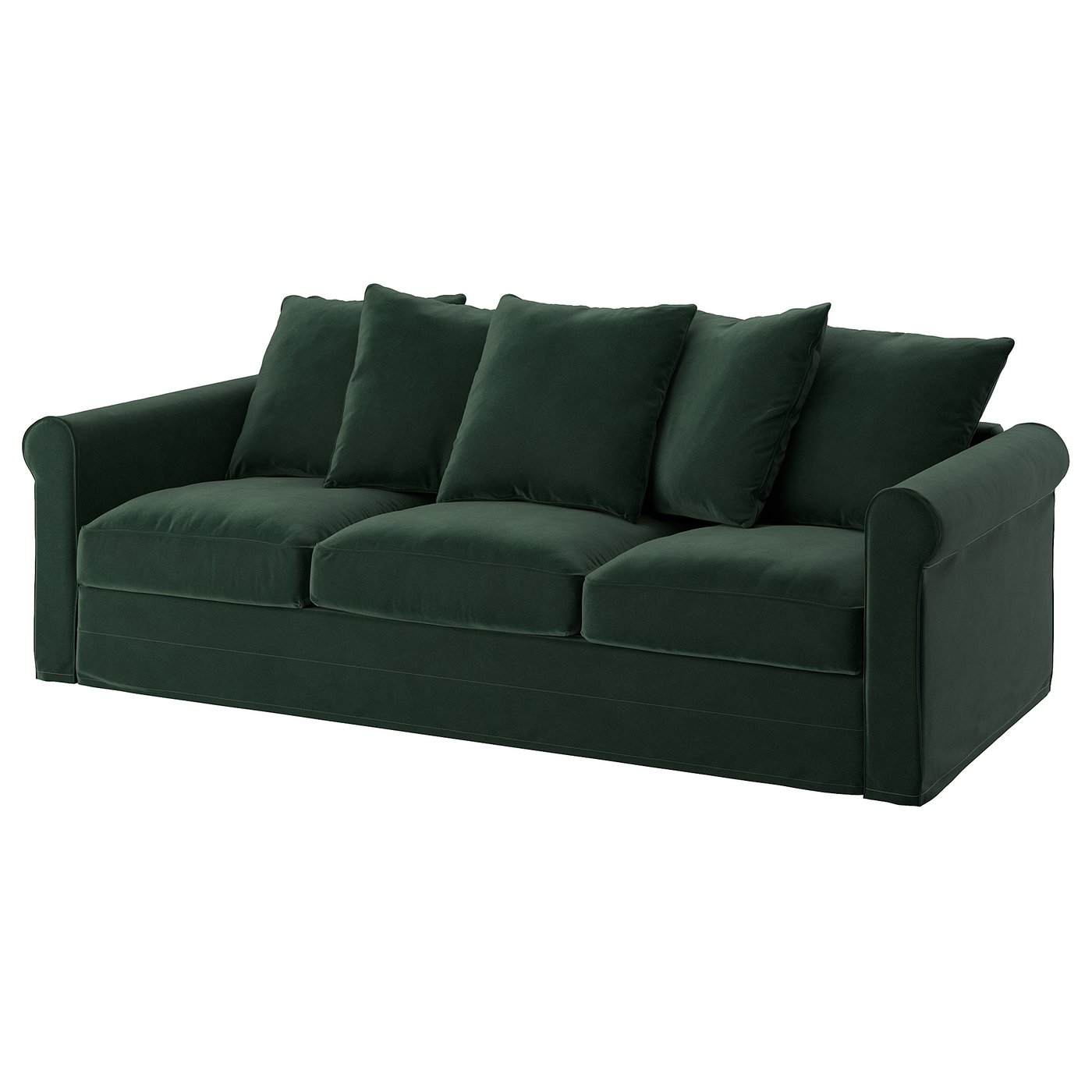 GRÖNLID 3-seat sofa-bed - Djuparp dark green - IKEA
