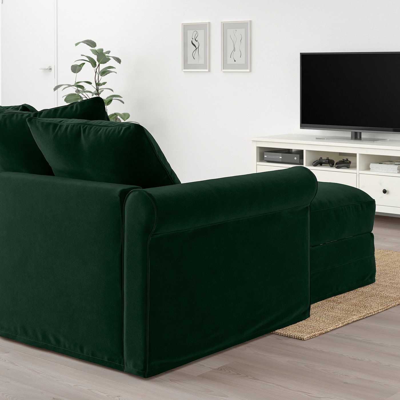 Gronlid Corner Sofa Bed 5 Seat With Chaise Longue Djuparp Dark