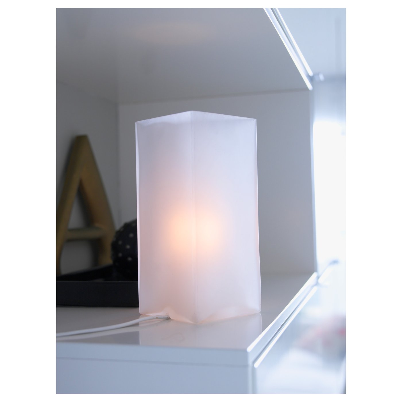 GRÖNÖ Table lamp - frosted glass white 