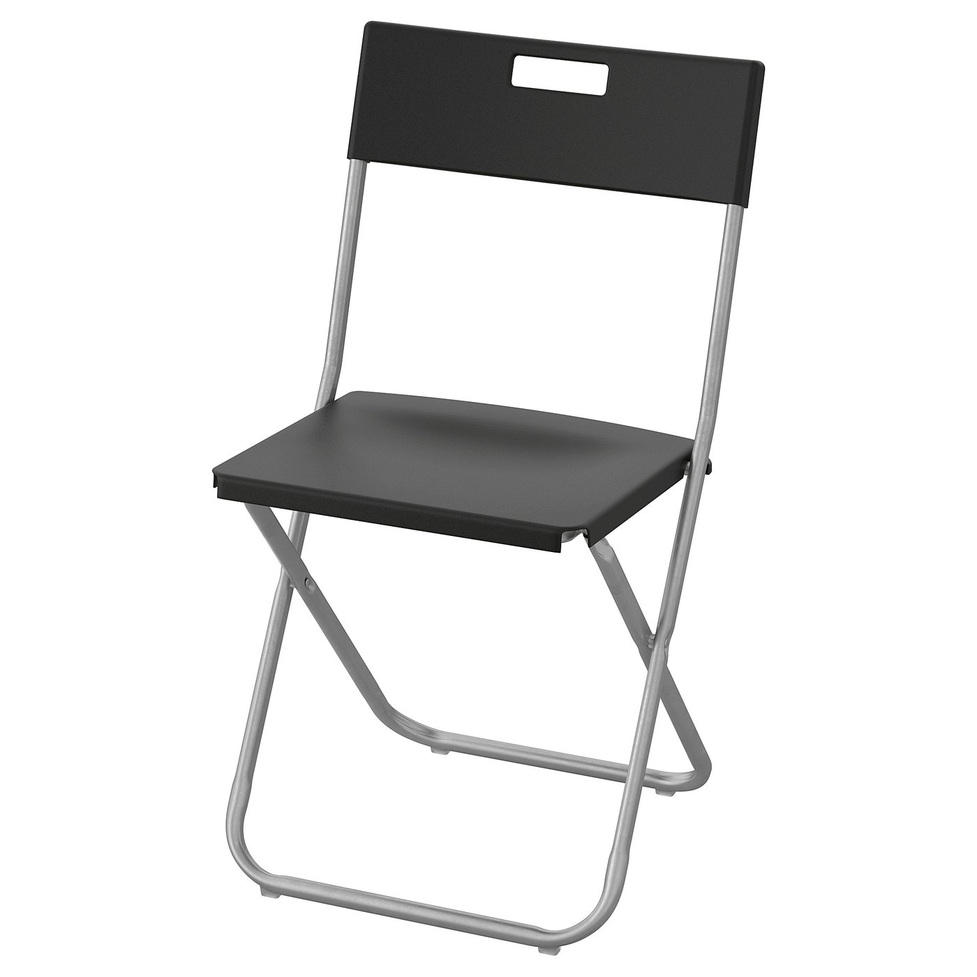 GUNDE folding chair black IKEA
