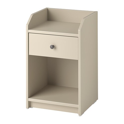 GURSKEN bedside table light beige IKEA