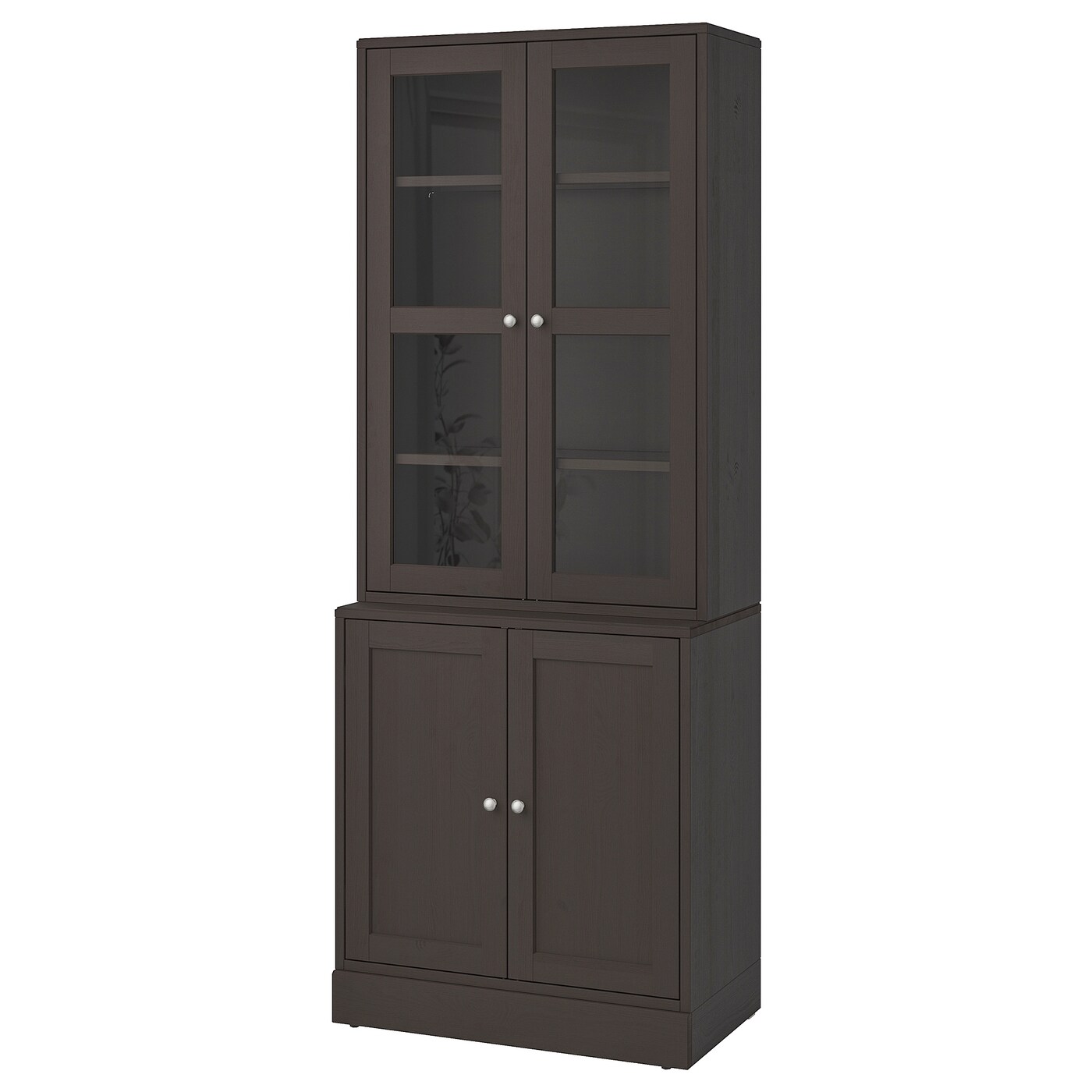 Havsta Storage Combination W Glass Doors Dark Brown Ikea