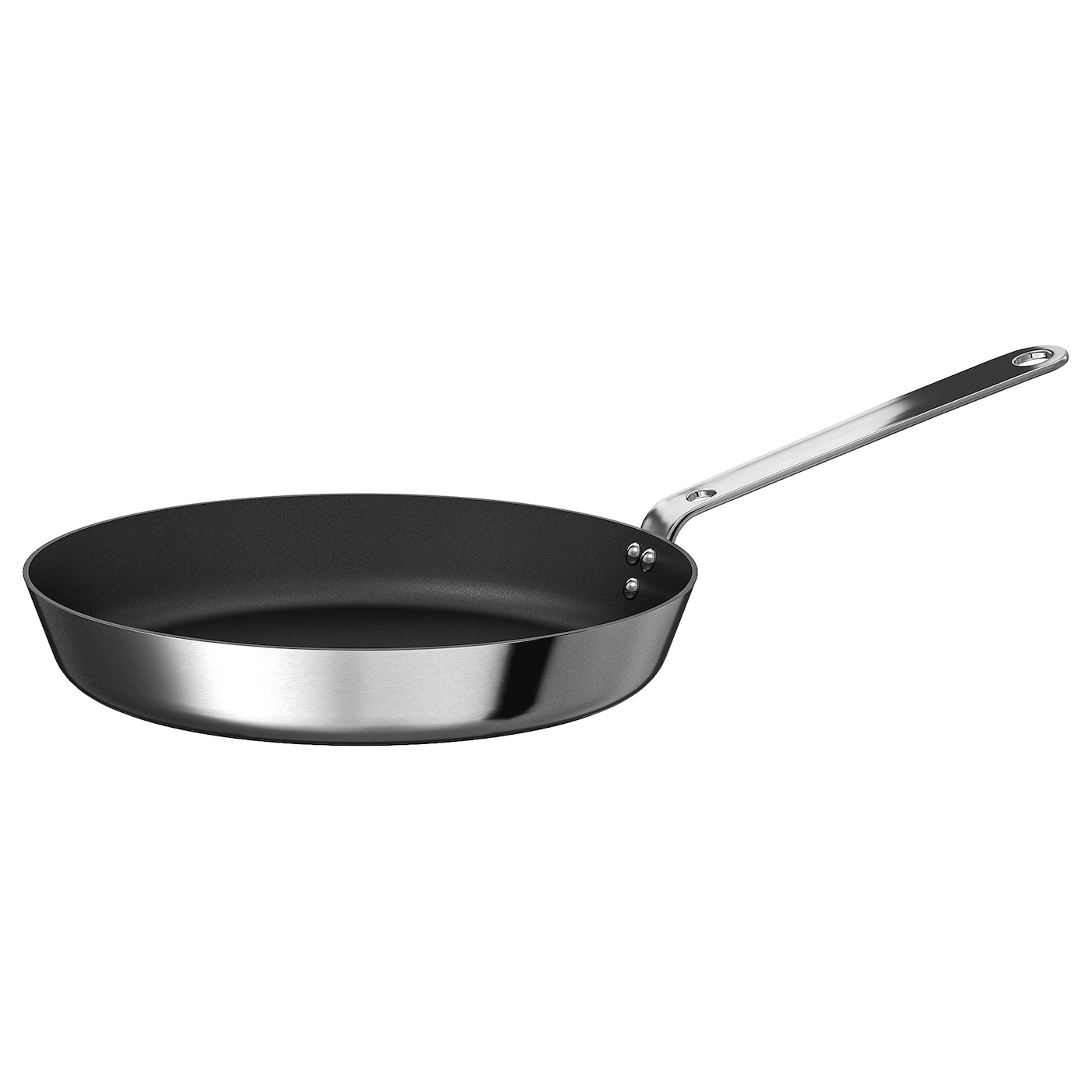 SENSUELL Frying pan, stainless steel, gray, Height: 2 Diameter