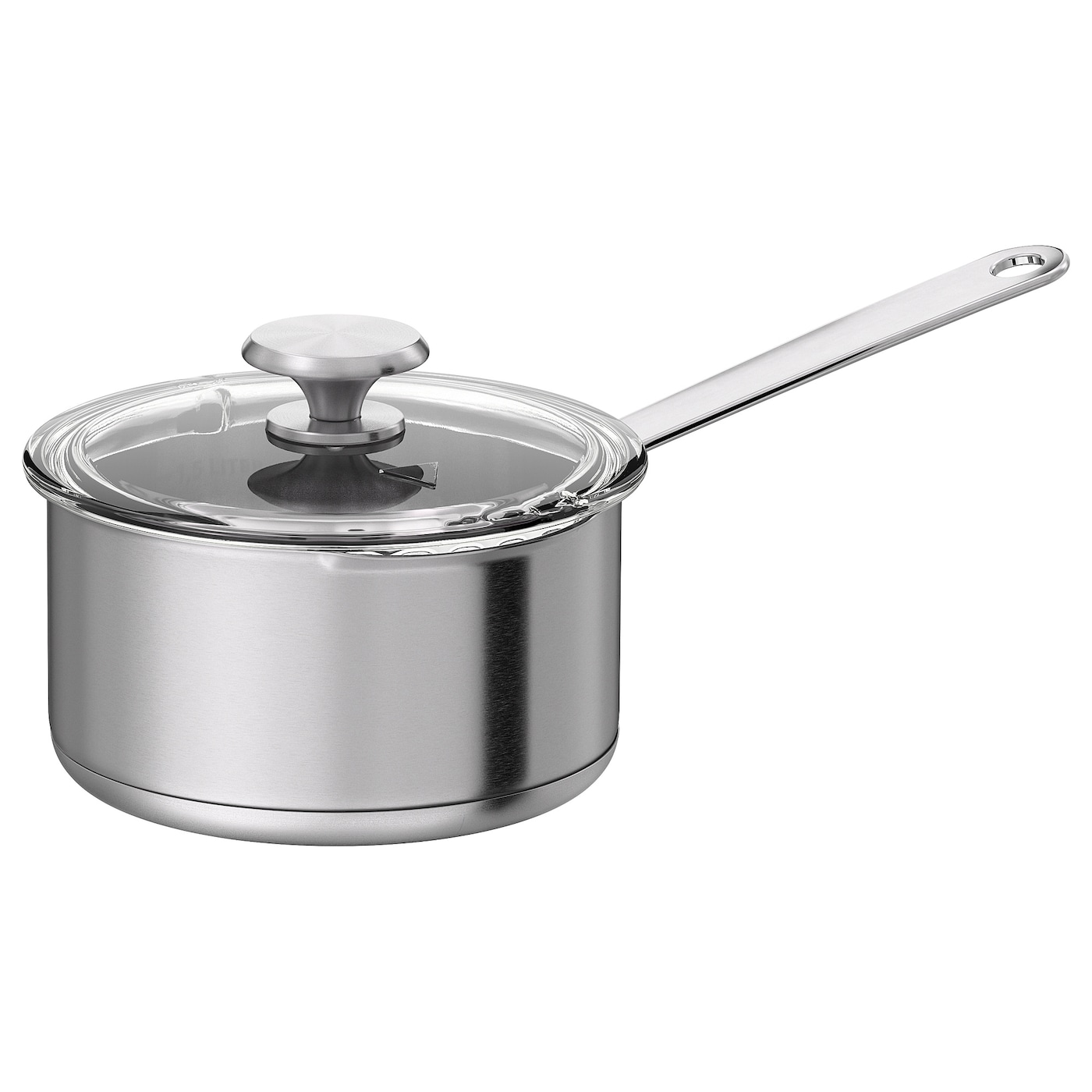 Mainstays Stainless Steel 3-Quart Saucepan with Straining Lid