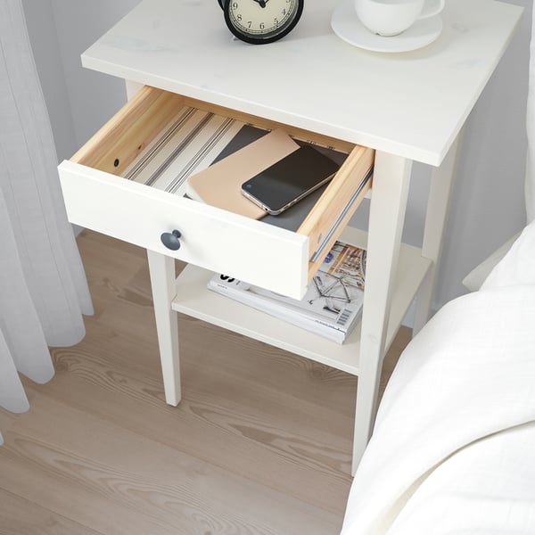 Hemnes Bedside Table White Stain Ikea