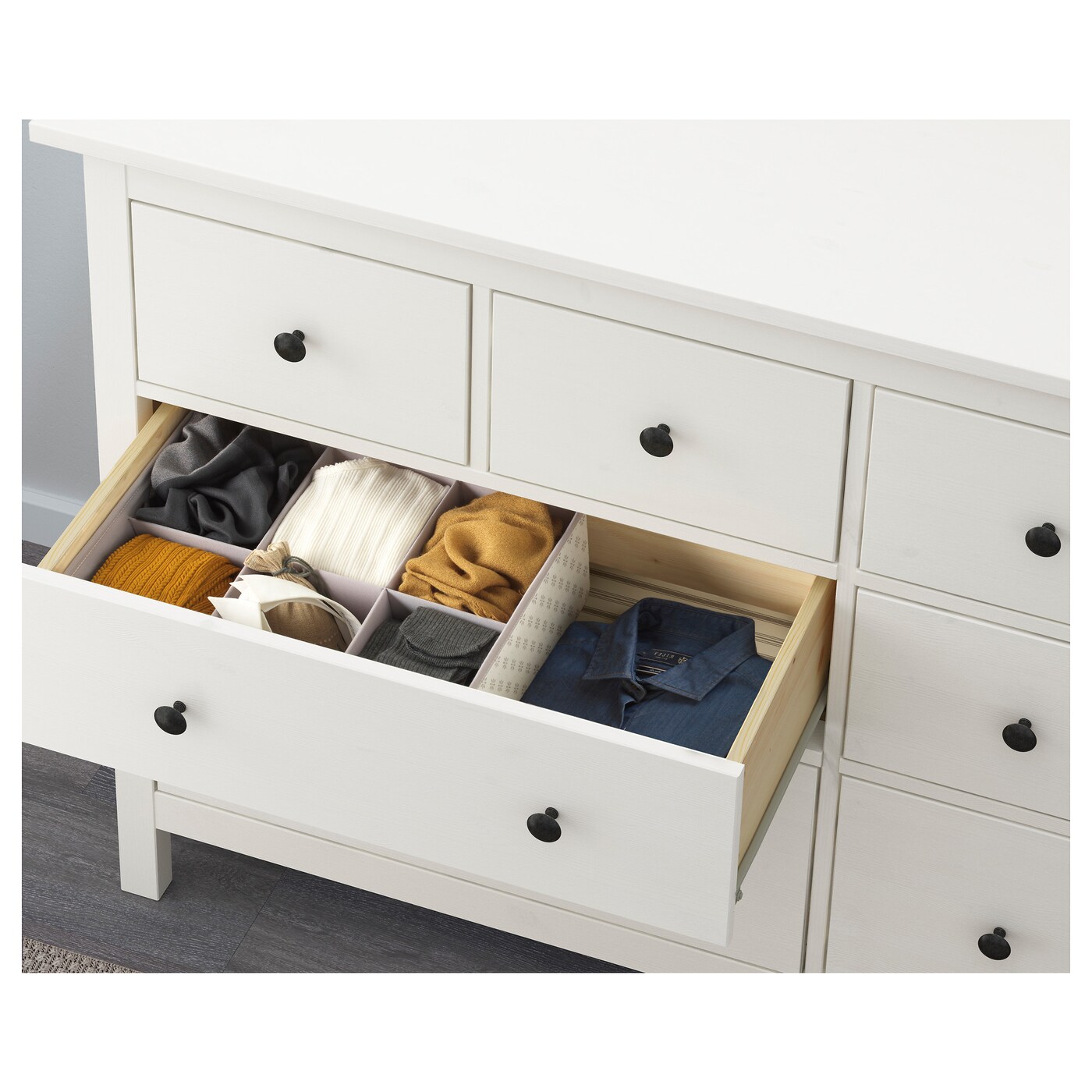 Hemnes Chest Of 8 Drawers White Stain Ikea