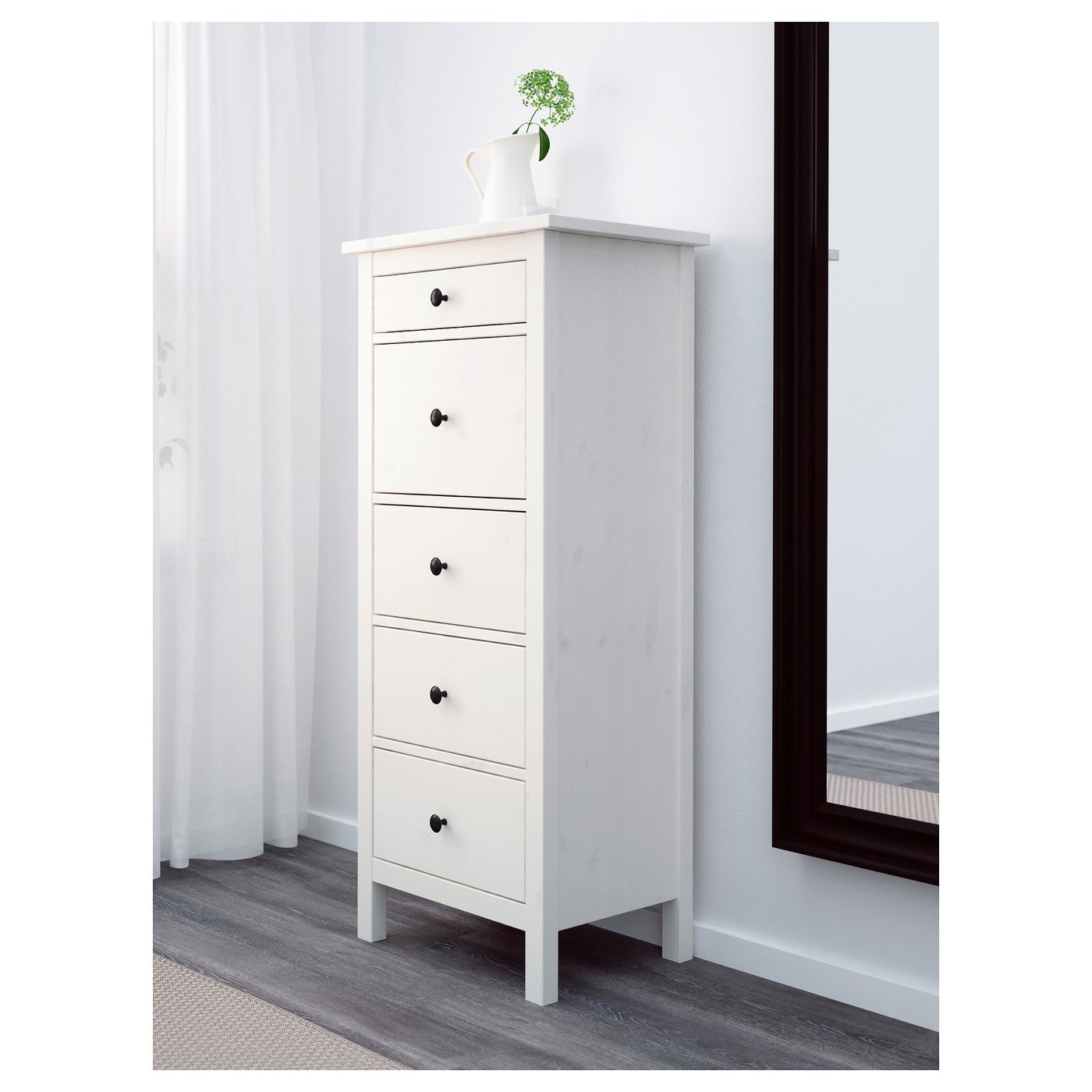 Hemnes Chest Of 5 Drawers Black Brown Ikea