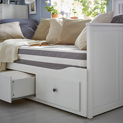 Hemnes Day Bed W 3 Drawers 2 Mattresses White Husvika Firm Ikea