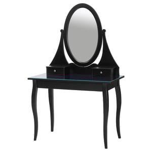 Hemnes Dressing Table With Mirror Black Ikea