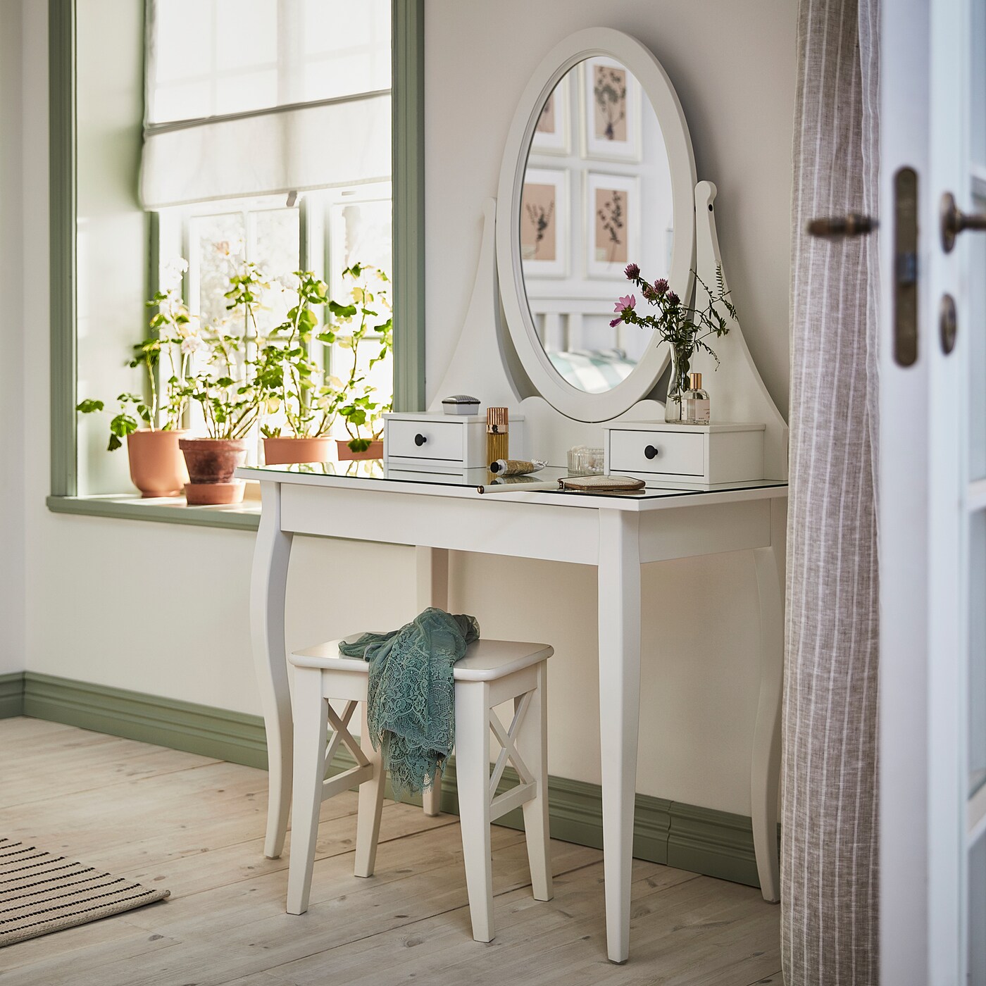 Hemnes Dressing Table With Mirror White Ikea