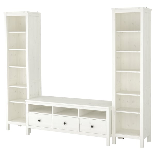 Hemnes Tv Storage Combination White Stain Ikea