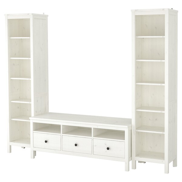 Hemnes Tv Storage Combination White Stain Ikea