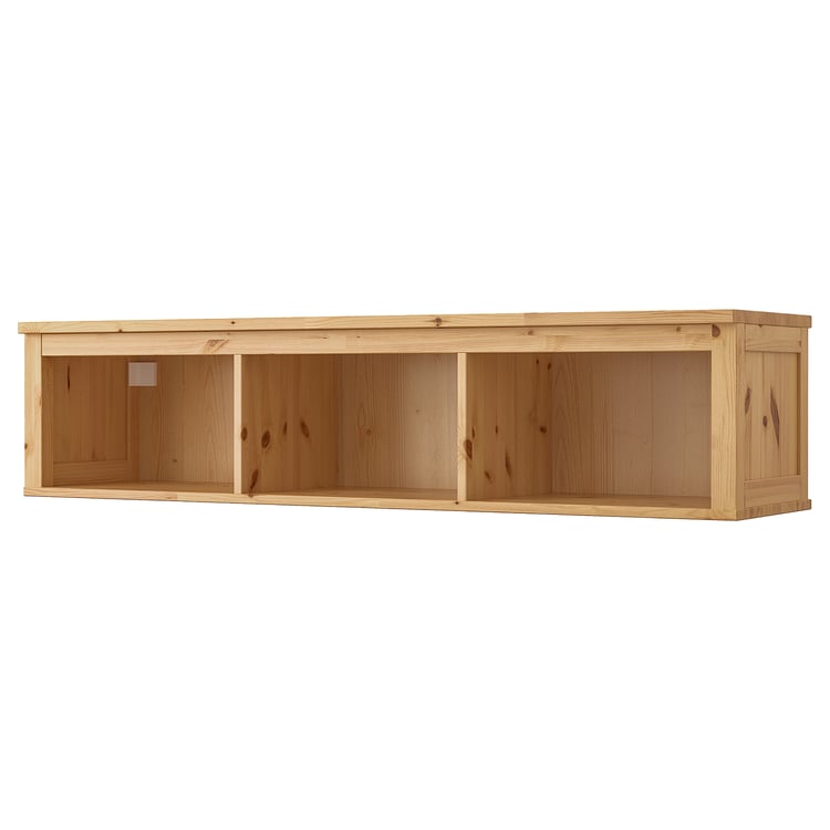 HEMNES Wall/bridging shelf, light brown, 148x37 cm IKEA