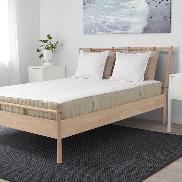 Hidrasund Pocket Sprung Mattress Medium Firm Natural Ikea