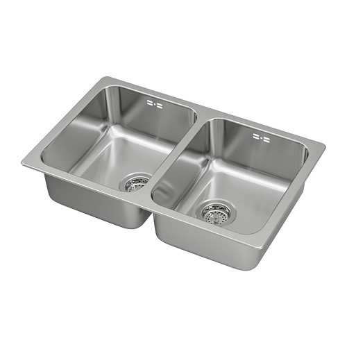 VATTUDALEN inset sink, 1 bowl with drainboard 491.581.69 - IKEA