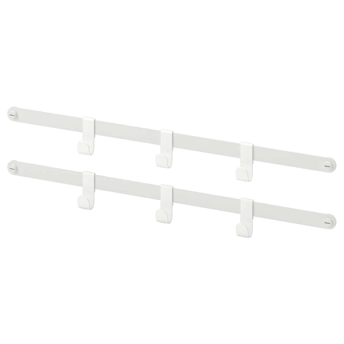 HJÄLPA 2 suspension rails + 6 hooks white IKEA