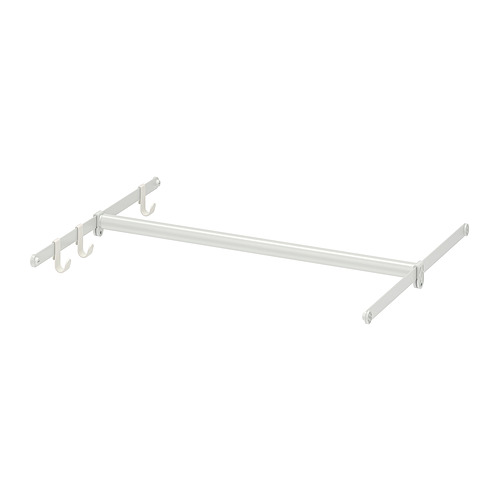 HJÄLPA adjustable clothes rail white IKEA