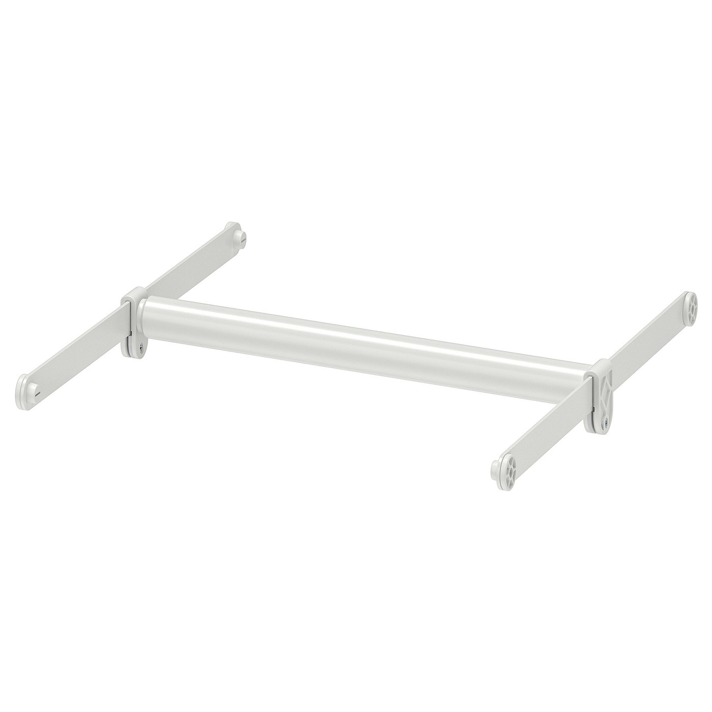 HJÄLPA clothes rail + 2 suspension rails adjustable/white IKEA
