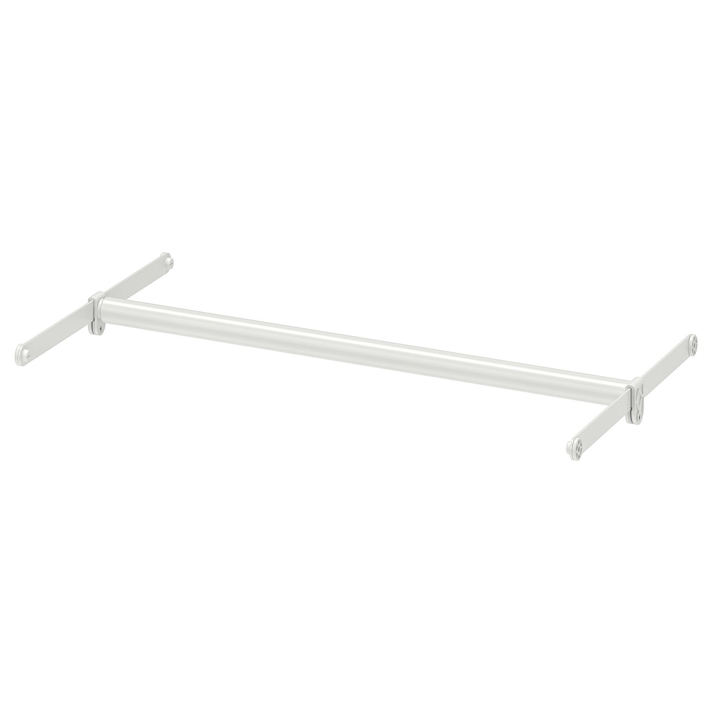 HJÄLPA clothes rail + 2 suspension rails adjustable/white IKEA