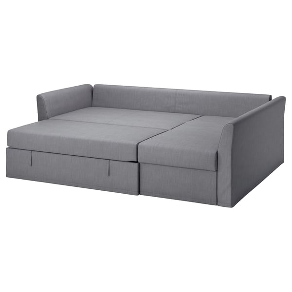 Holmsund Corner Sofa Bed Nordvalla Medium Grey Ikea