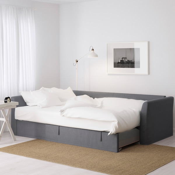 Holmsund Corner Sofa Bed Nordvalla Medium Grey Ikea