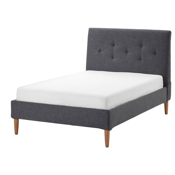 IDANÄS Upholstered bed frame, Gunnared dark grey, 120x200 cm IKEA