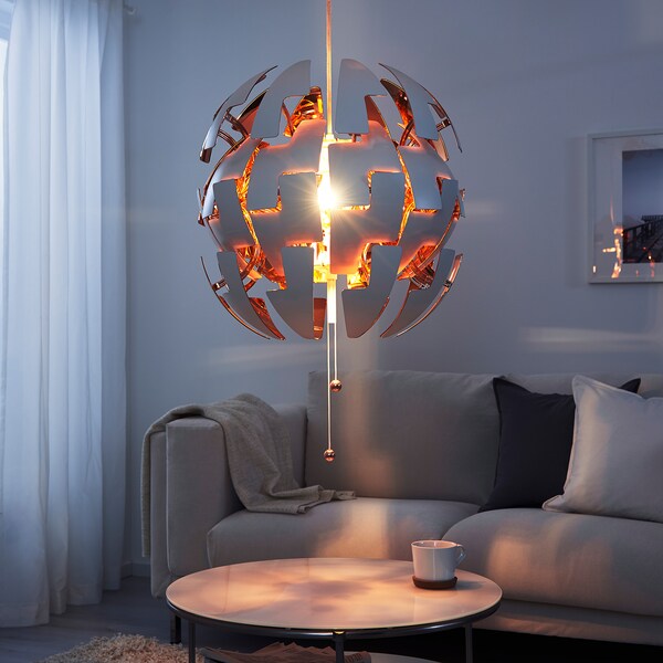 Ikea Ps 14 Pendant Lamp White Copper Colour 52 Cm Ikea