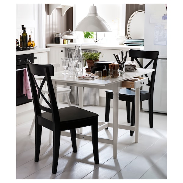 Ingatorp Drop Leaf Table White Ikea