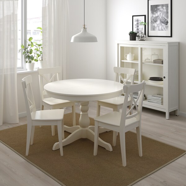 Ingatorp Extendable Table White Ikea