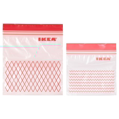 ISTAD resealable bag red 60 pack