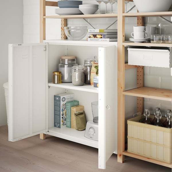 Ivar Cabinet With Doors White Ikea