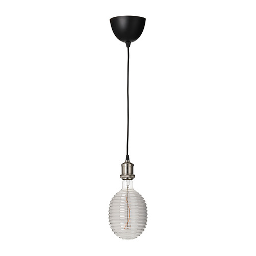 GRINDFALLET pendant lamp black IKEA
