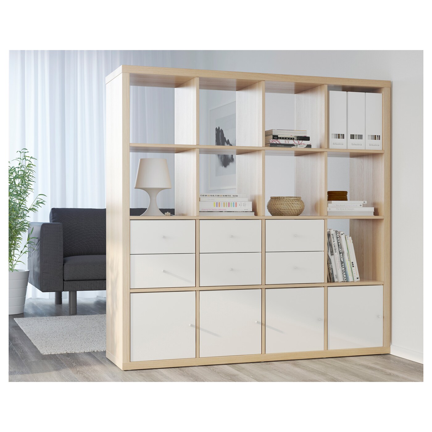 Kallax Insert With 2 Drawers White Stained Oak Effect Ikea