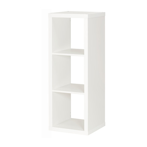 KALLAX shelving unit with underframe highgloss/white/white 894.439.66
