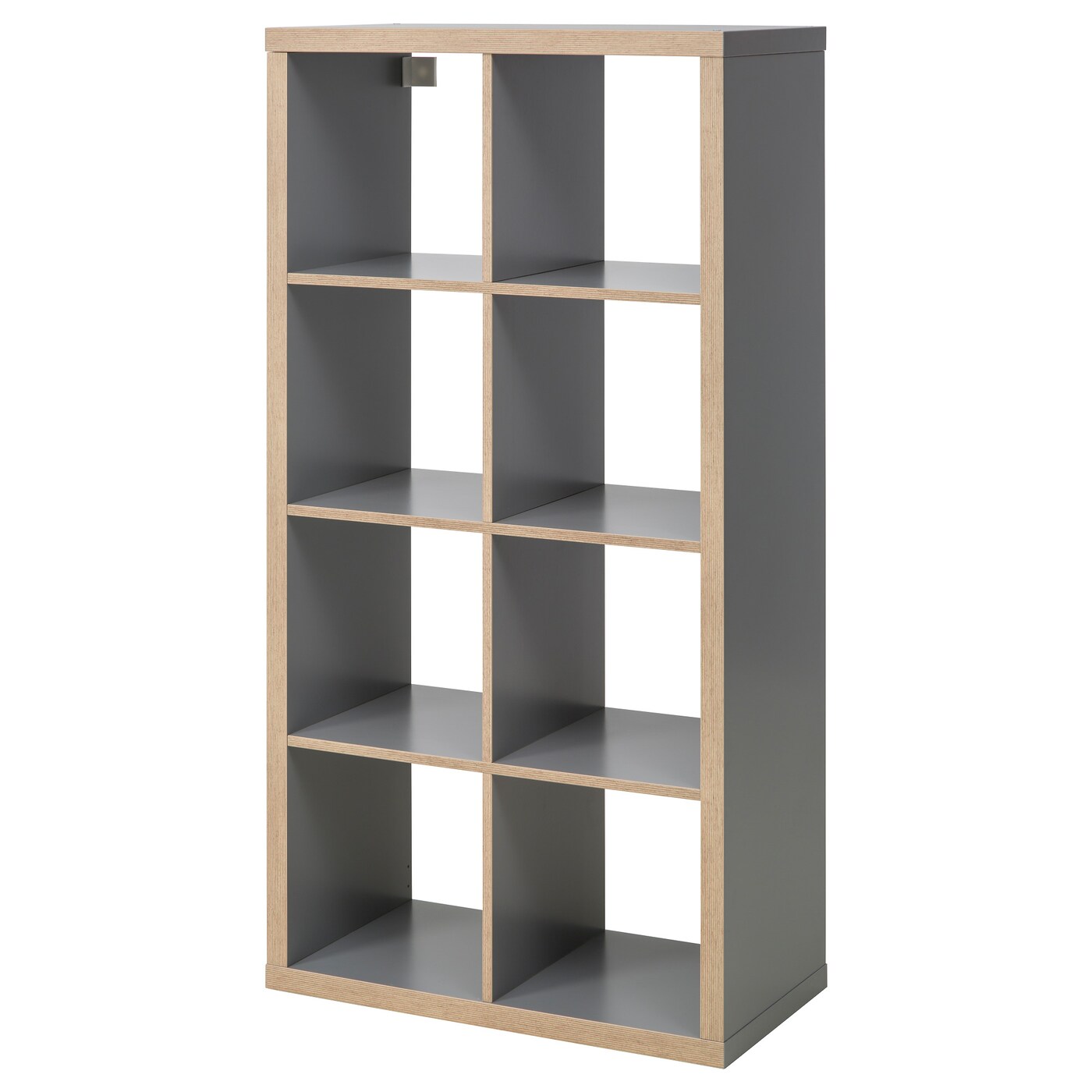 Kallax Shelving Unit Grey Wood Effect Ikea