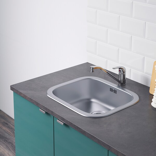 Knoxhult Base Cabinet With Doors And Drawer High Gloss Blue