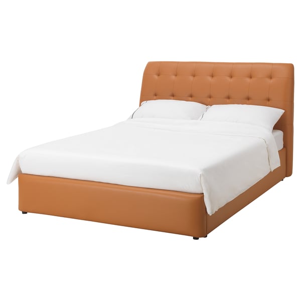 Kortgarden Ottoman Bed Kimstad Light Brown Ikea