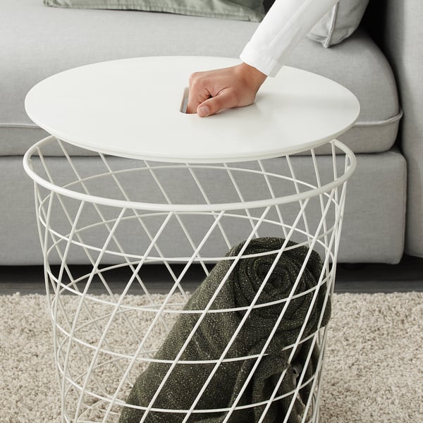 Bàn lưu trữ KVISTBRO, màu trắng, 44 cm