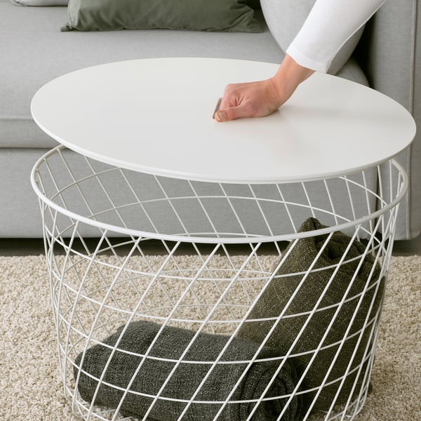 Bàn lưu trữ KVISTBRO, màu trắng, 61 cm