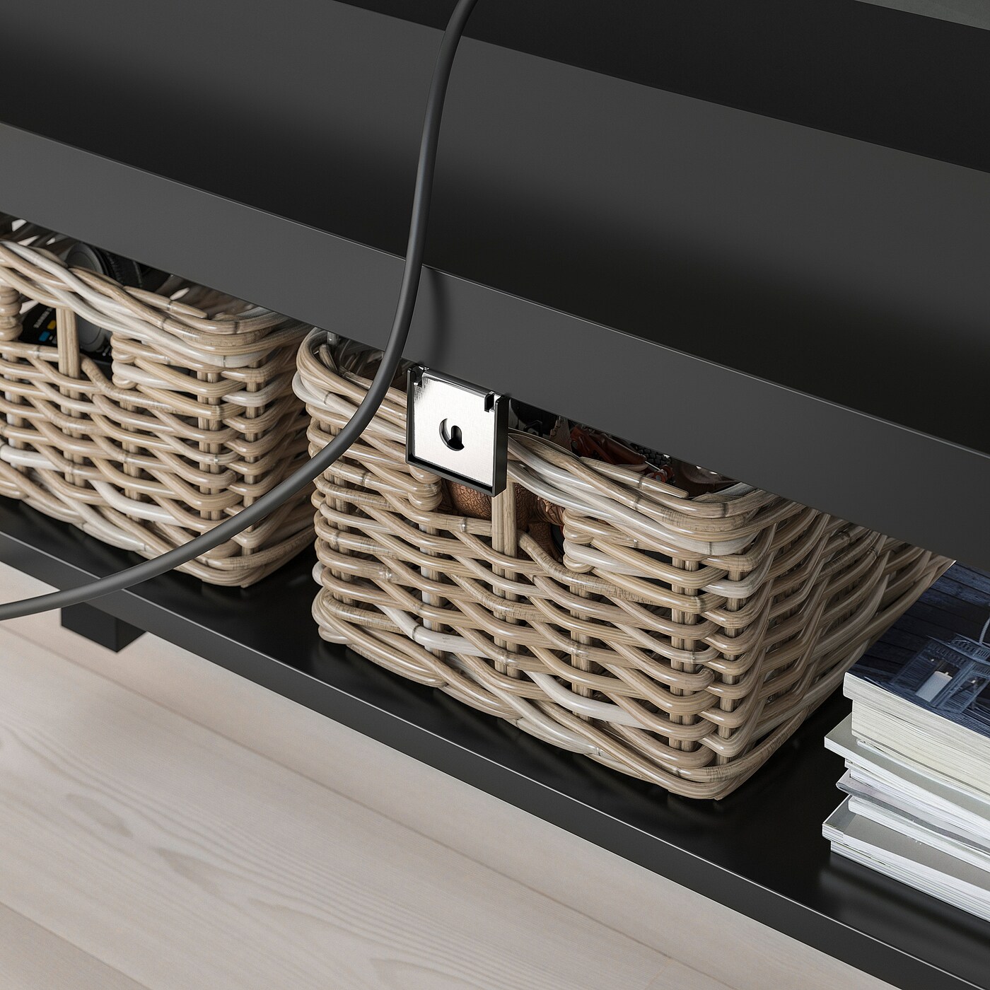 LACK TV bench black 90x26x45 cm IKEA