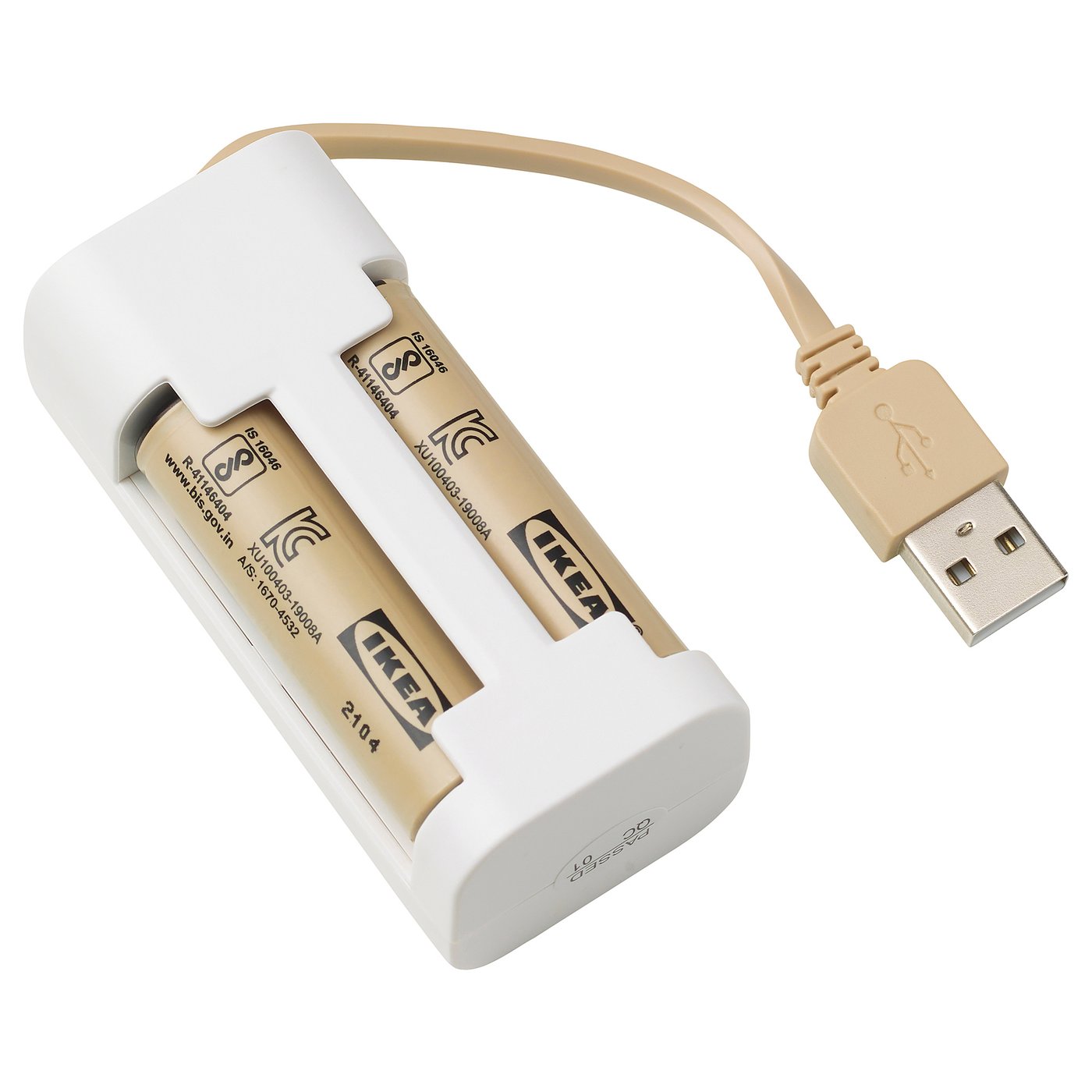 LADDA battery charger and 2 batteries - IKEA