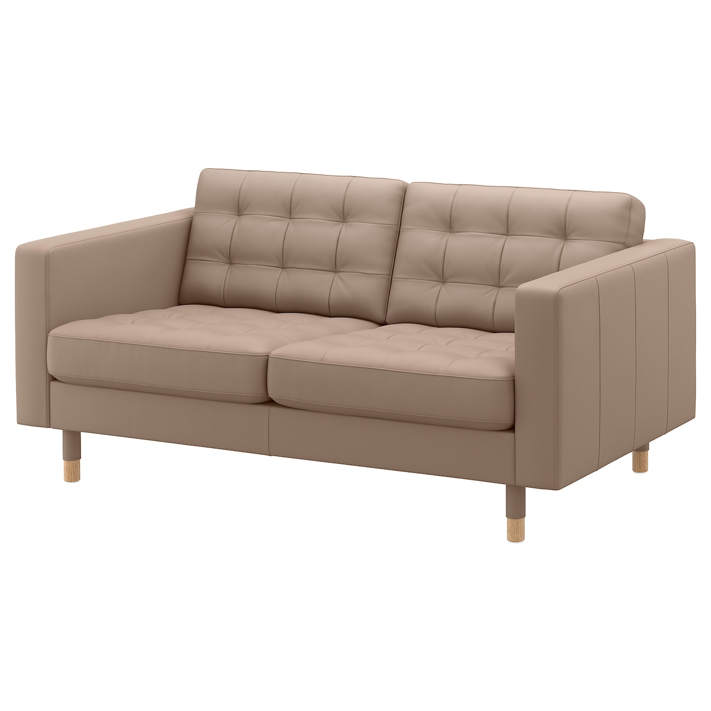LANDSKRONA 2-seat sofa Grann/Bomstad dark beige/wood - IKEA LANDSKRONA 2-seat sofa Grann/Bomstad dark beige/wood - IKEA