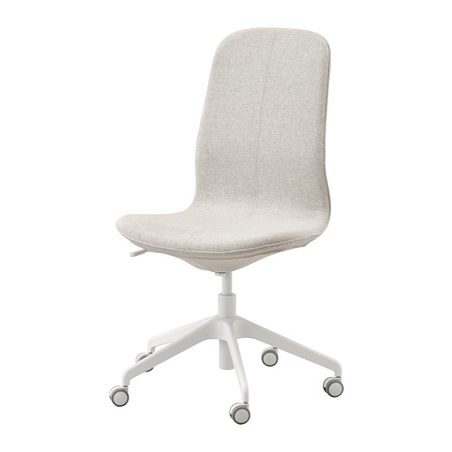 Langfjall Office Chair Gunnared Beige White Ikea