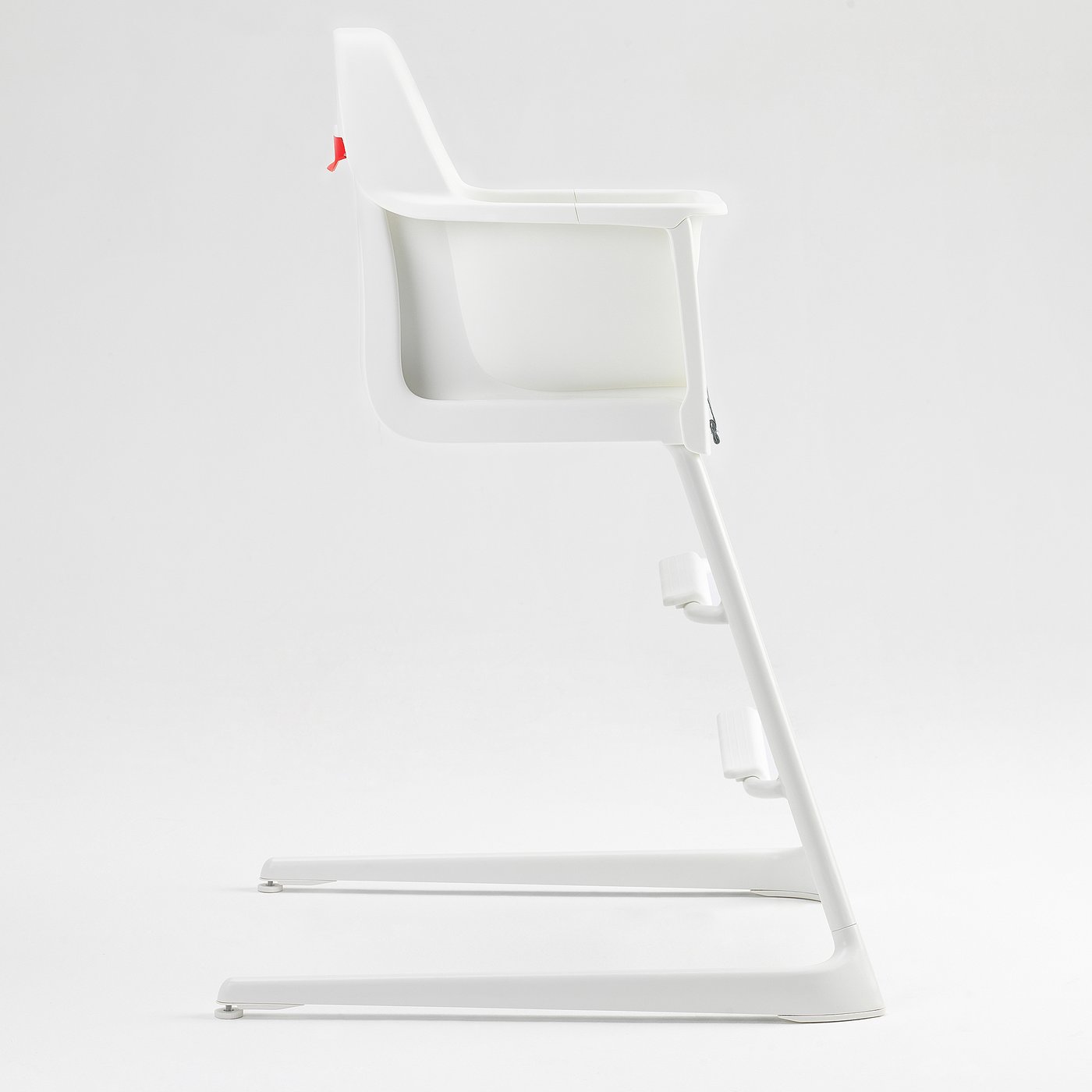 white plastic high chair