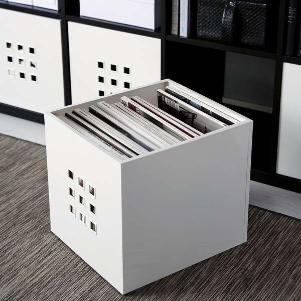 Lekman Box White 33x37x33 Cm Ikea